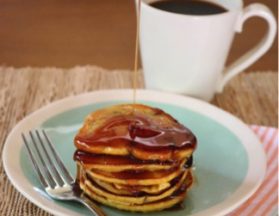 Charleston Coffee Roasters - Sweet Potato Pecan Pancakes with Coffee Maple Syrup