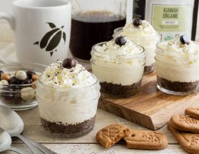 Charleston Coffee Roasters No Bake Coffee Cheesecake - Served in Individual Glass Jars