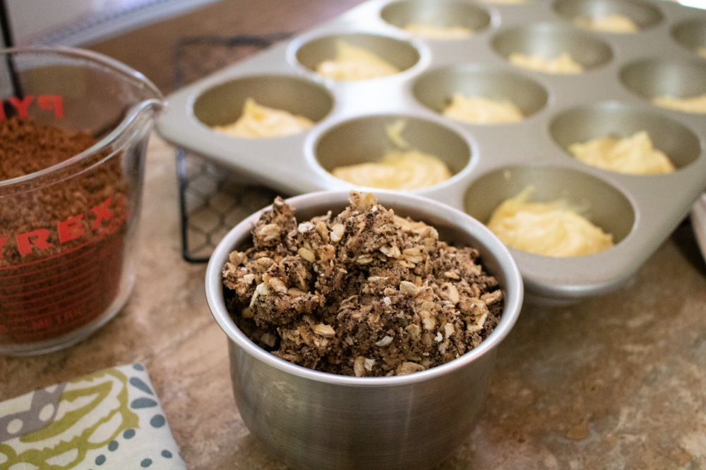 Coffee Oat Crumble with Espresso Grounds