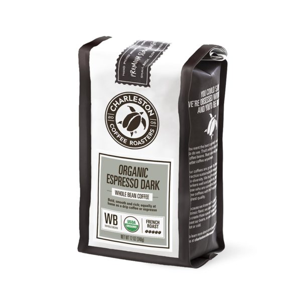 Organic Espresso Dark Charleston Coffee Roasters