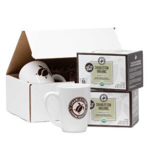 Charleston Organic Single Cup + two mugs gift box