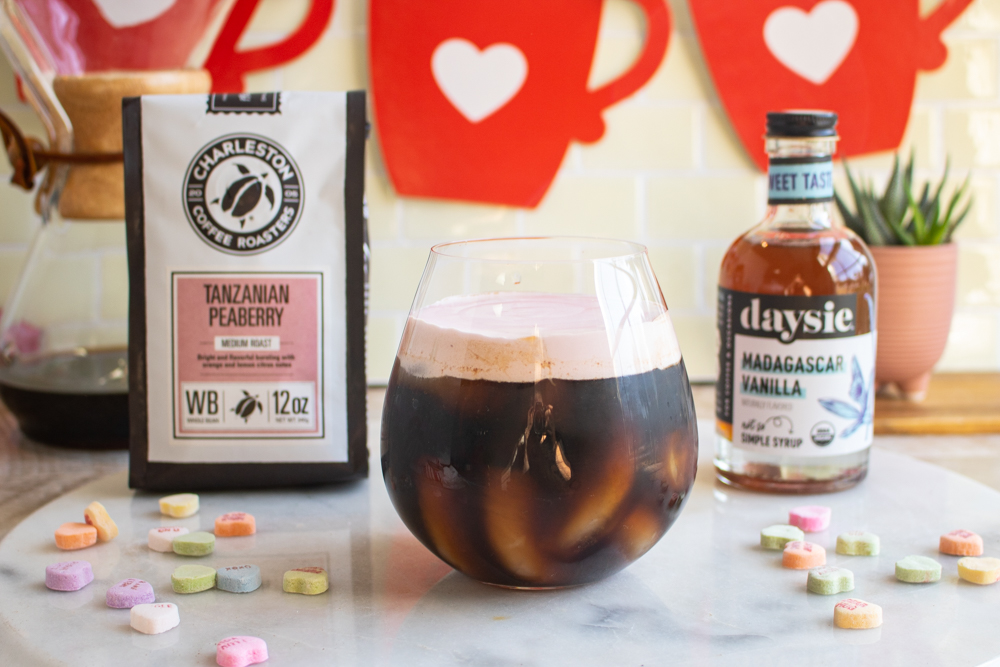 Charleston Coffee Roasters Cupid's Coffee Iced Coffee Recipe with Daysie Madagascar Vanilla Syrup