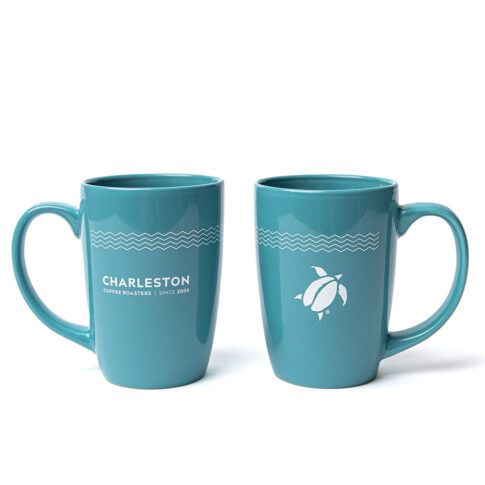 Charleston Coffee Roasters Seaside Blue Ceramic Mugs Gift Box