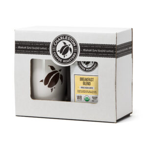Charleston Coffee Roasters Breakfast Blend Gift Box - 12 oz bag + logo mug