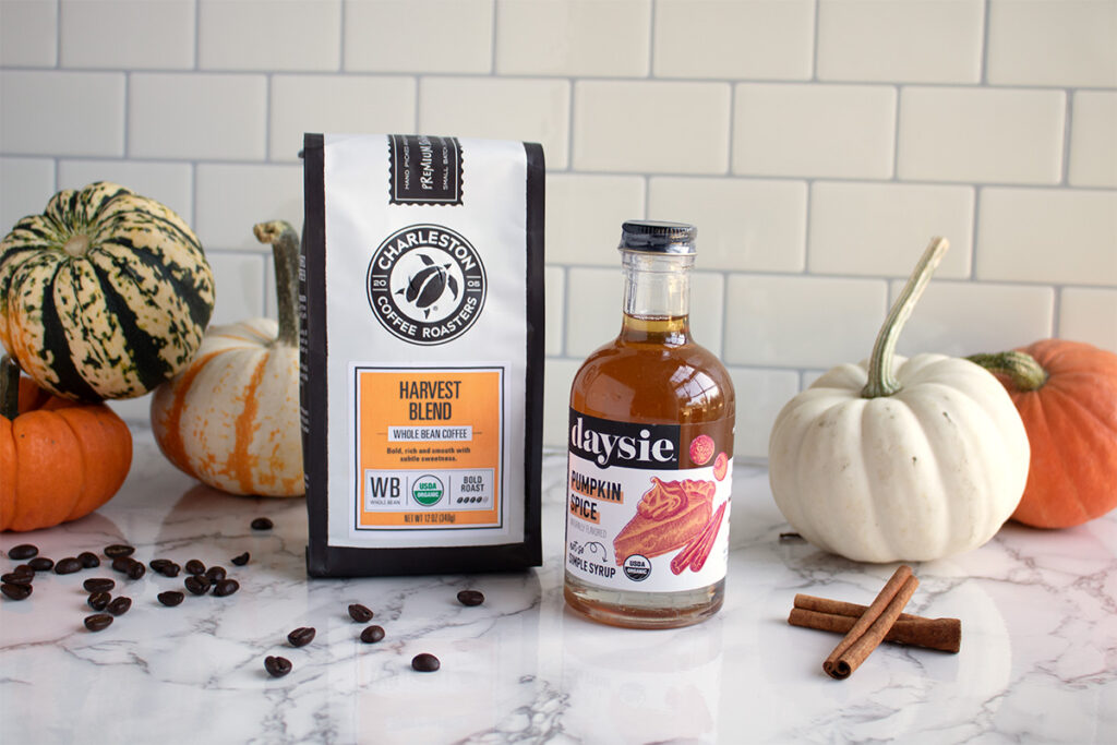 Charleston Coffee Roasters Harvest Blend + Daysie Pumpkin Spice Syrup