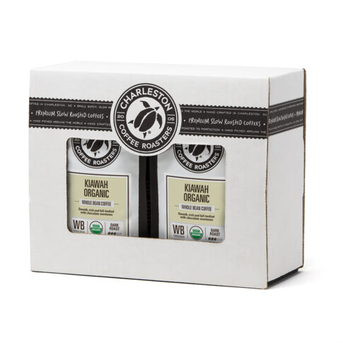 Charleston Coffee Roasters Kiawah Organic Gift Box - Two 12 oz bags