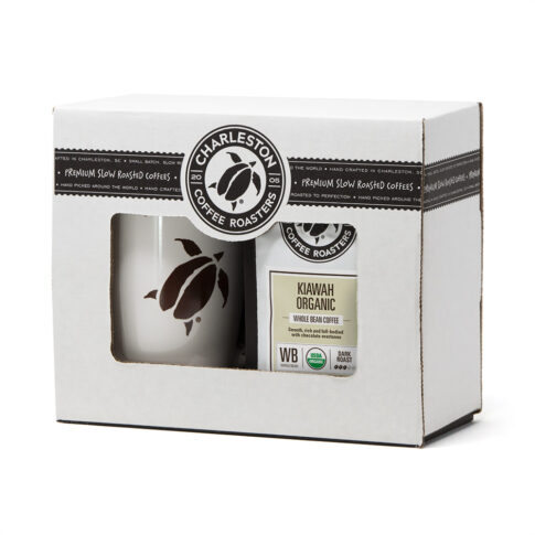 Charleston Coffee Roasters Kiawah Organic Gift Box - 12 oz bag + logo mug