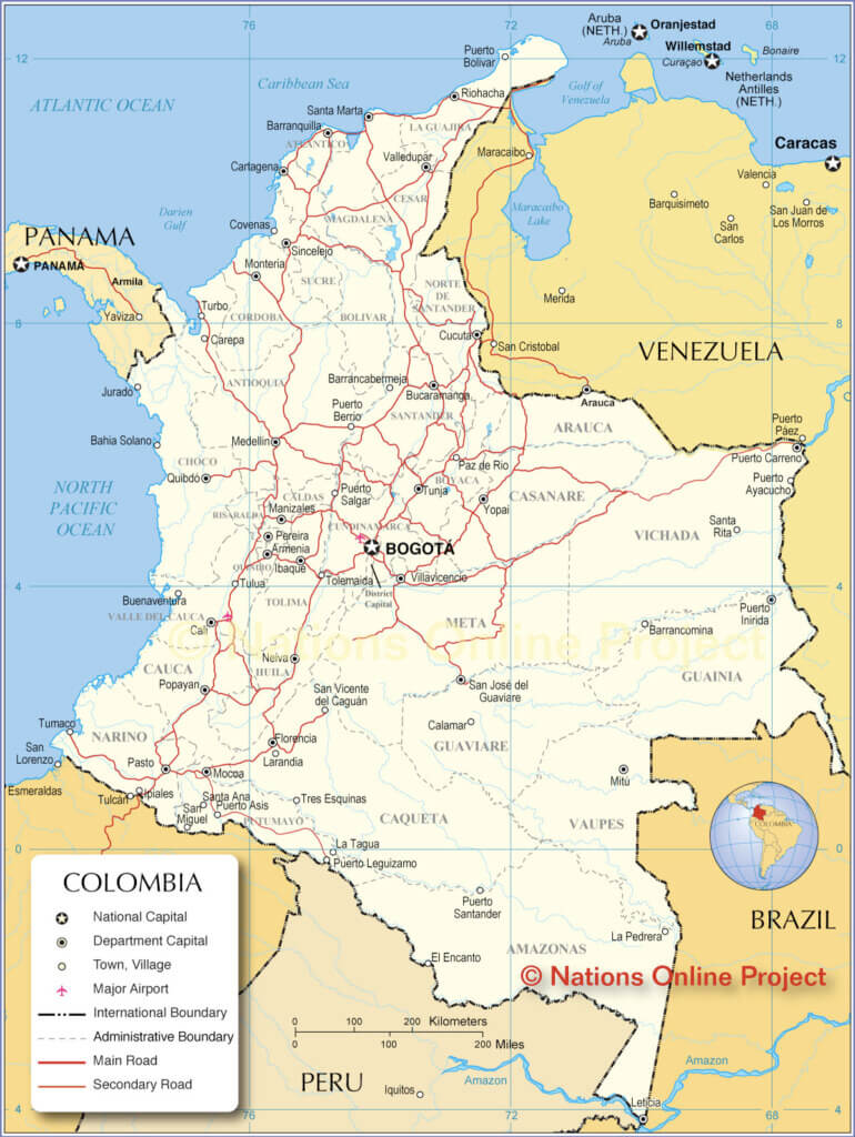Map of Colombia