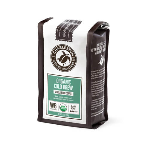 Charleston Coffee Roasters Organic Cold Brew 12 ounce bag